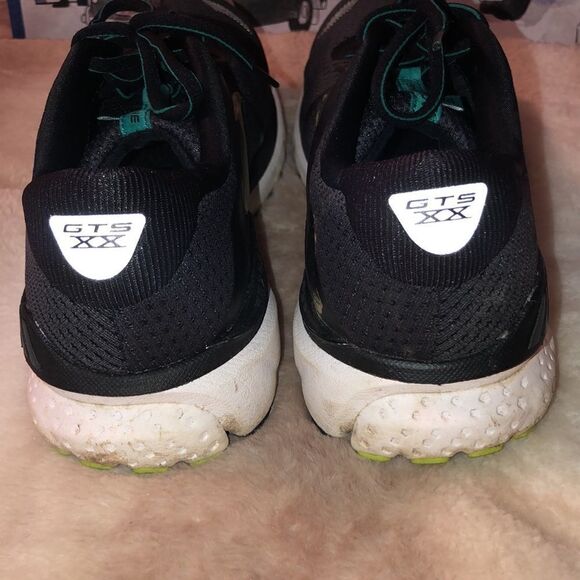 Brooks 9.5 Adrenaline 20 Running Sneakers DNA LOFT Black Green - Picture 5 of 9